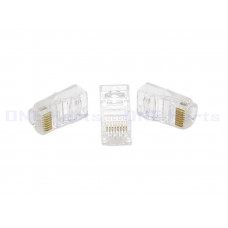 CAT6 RJ45 CCP CAT6穿透式水晶頭 優質網路水晶頭 RJ45水晶頭 網線水晶頭 8芯水晶頭 六類透明水晶頭(單件式) 水晶頭 護套 網路接頭 高速網路線 穿孔式網路線 數據中心 電腦 網路孔